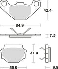 Trw remblokken mcb 667 brake pads sinter mcb 667 si