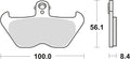 Trw remblokken mcb 680 brake pads organ. mcb 680