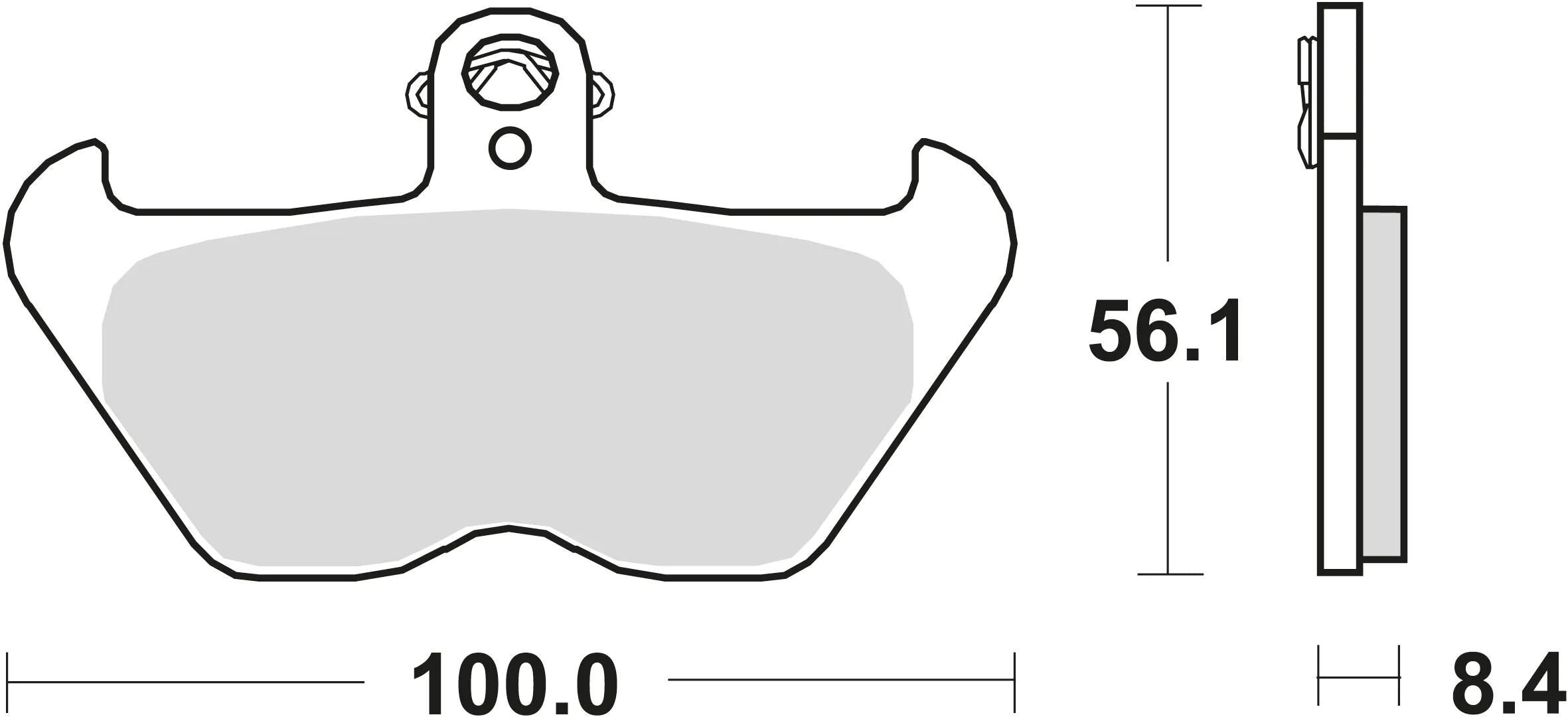 Trw remblokken mcb 680 brake pads organ. mcb 680
