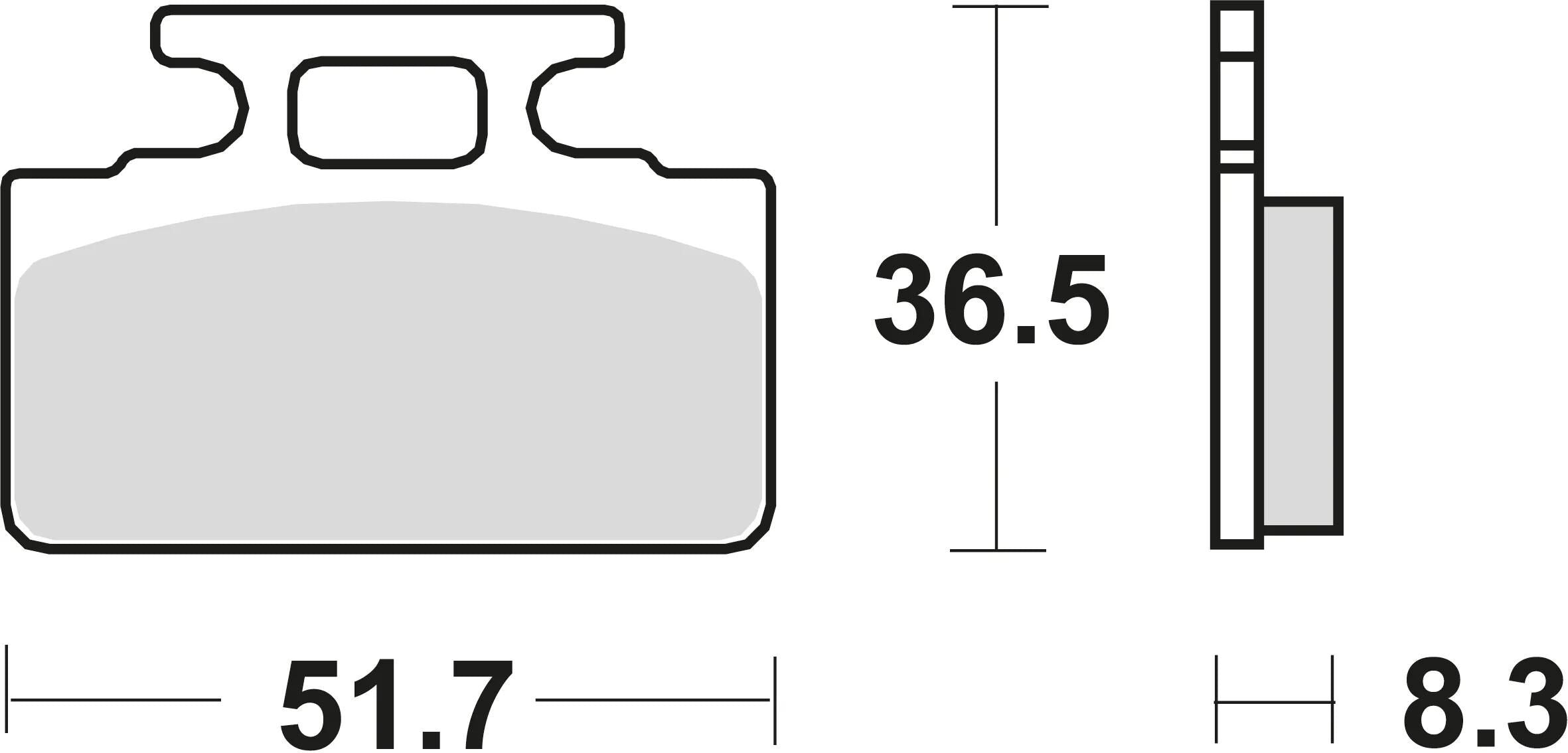 Trw remblokken mcb 589 brake pads organ. mcb 589