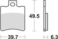 Trw remblokken mcb 674 brake pads organ. mcb 674