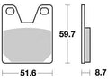Trw remblokken mcb 702 brake pads organ. mcb 702