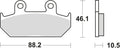 Trw remblokken mcb 624 brake pads organ. mcb 624