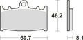 Trw remblokken mcb 602 brake pad mcb 602 crq hyper carbon racing