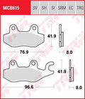 Trw remblokken mcb 615 brake pads sinter mcb 615 sh