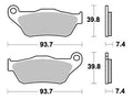 Trw remblokken mcb 786 brake pads organ. mcb 786