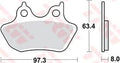 Trw remblokken mcb 778 brake pads sinter mcb 778 sh