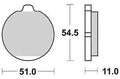 Trw remblokken mcb 505 brake pads organ. mcb 505