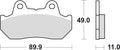 Trw remblokken mcb 512 brake pads sinter mcb 512 sh
