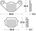 Trw remblokken mcb 517 brake pads organ. mcb 517
