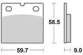 Trw remblokken mcb 533 brake pads sinter mcb 533 sv
