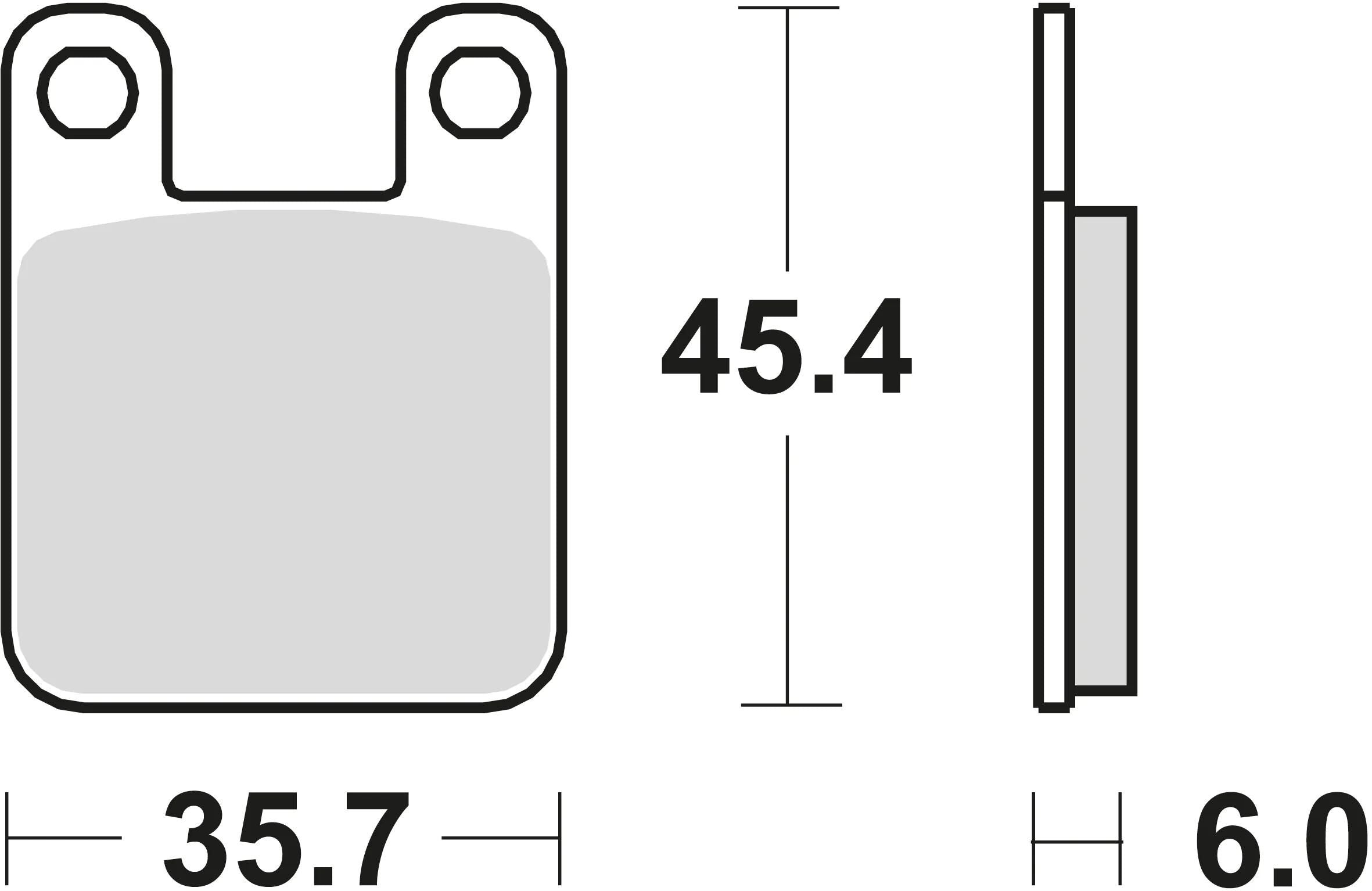 Trw remblokken mcb 535 brake pads organ. mcb 535 rq