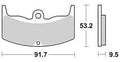 Trw remblokken mcb 543 brake pads organ. mcb 543