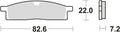 Trw remblokken mcb 558 brake pads sinter mcb 558 si