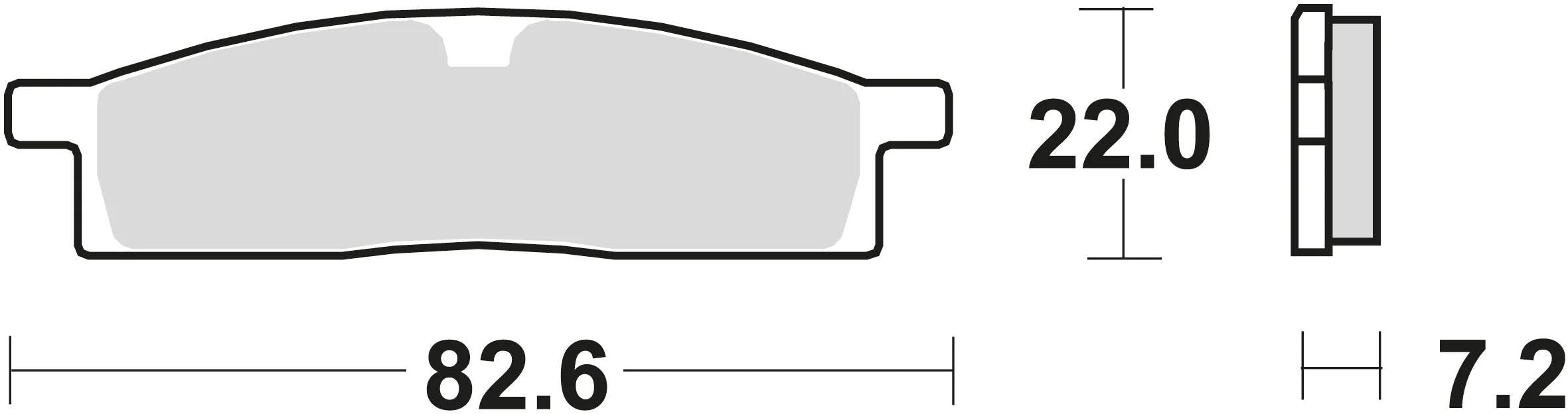 Trw remblokken mcb 558 brake pads sinter mcb 558 si