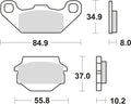Trw remblokken mcb 560 brake pads organ. mcb 560
