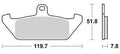 Trw remblokken mcb 563 brake pads organ. mcb 563