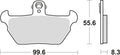 Trw remblokken mcb 621 brake pads sinter mcb 621 sv