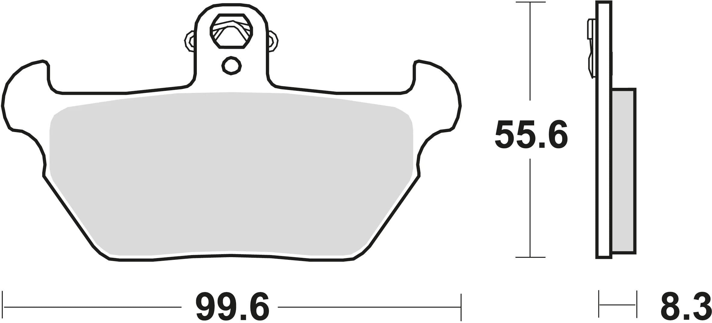 Trw remblokken mcb 621 brake pads sinter mcb 621 sv