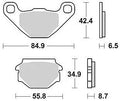 Trw remblokken mcb 628 brake pads organ. mcb 628