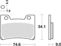 Trw remblokken mcb 642 brake pads sinter mcb 642 sv