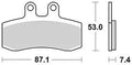 Trw remblokken mcb 652 brake pads organ. mcb 652