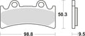 Trw remblokken mcb 656 brake pads organ. mcb 656