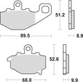 Trw remblokken mcb 662 brake pads sinter mcb 662 sh