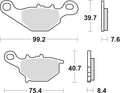 Trw remblokken mcb 679 brake pads sinter mcb 679 si