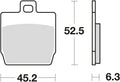 Trw remblokken mcb 701 brake pads organ. mcb 701