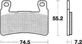 Trw remblokken mcb 703 brake pads carbon mcb 703 crq