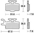Trw remblokken mcb 714 brake pads sinter mcb 714 si
