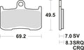 Trw remblokken mcb 737 brake pads sinter mcb 737 sv