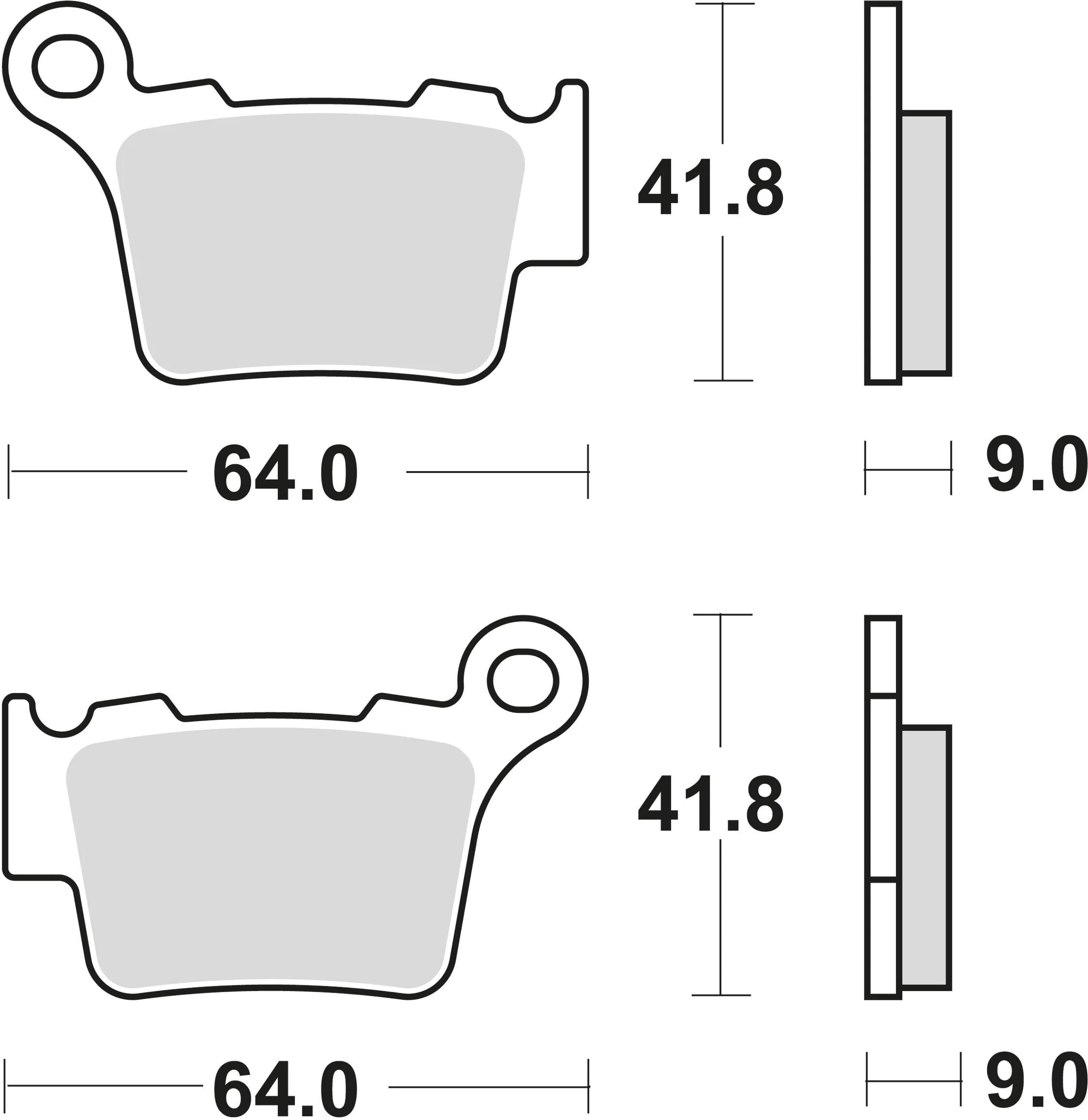 Trw remblokken mcb 743 brake pads sinter mcb 743 rsi