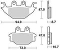 Trw remblokken mcb 760 brake pads sinter mcb 760 si