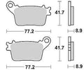 Trw remblokken mcb 784 brake pads sinter mcb 784 sh