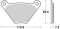 Trw remblokken mcb 97 brake pads organ. mcb 97