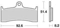 Trw remblokken mcb 660 brake pads sinter mcb 660 trq