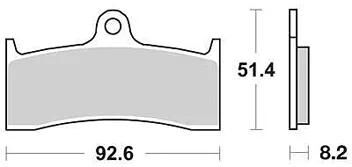 Trw remblokken mcb 660 brake pads sinter mcb 660 trq