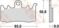 Trw remblokken mcb 856 brake pads sinter mcb 856 trq