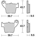 Trw remblokken mcb 730 brake pads sinter mcb 730 rsi
