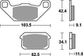 Trw remblokken mcb 805 brake pads sinter mcb 805 si