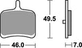 Trw remblokken mcb 811 brake pads sinter mcb 811 sh