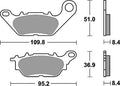 Trw remblokken mcb 812 brake pads organ. mcb 812