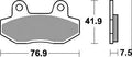 Trw remblokken mcb 822 brake pads sinter mcb 822 sv