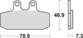 Trw remblokken mcb 557 brake pads sinter mcb557srm