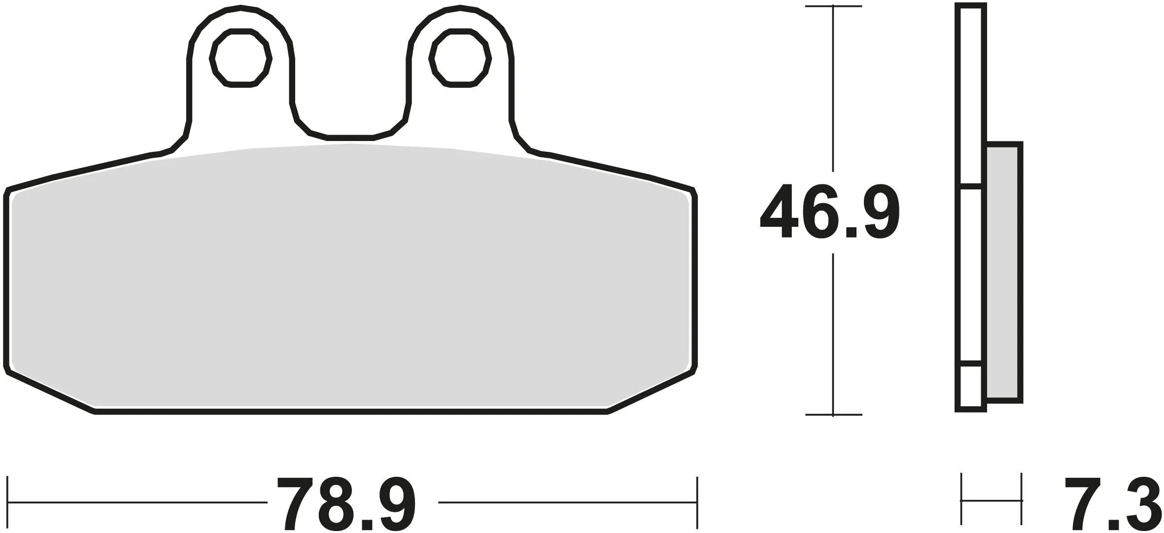 Trw remblokken mcb 557 brake pads sinter mcb557srm