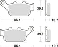 Trw remblokken mcb 585 brake pads sinter mcb585srm