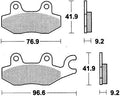 Trw remblokken mcb 663 brake pads organ. mcb663ec