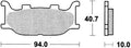 Trw remblokken mcb 666 brake pads sinter mcb666srm